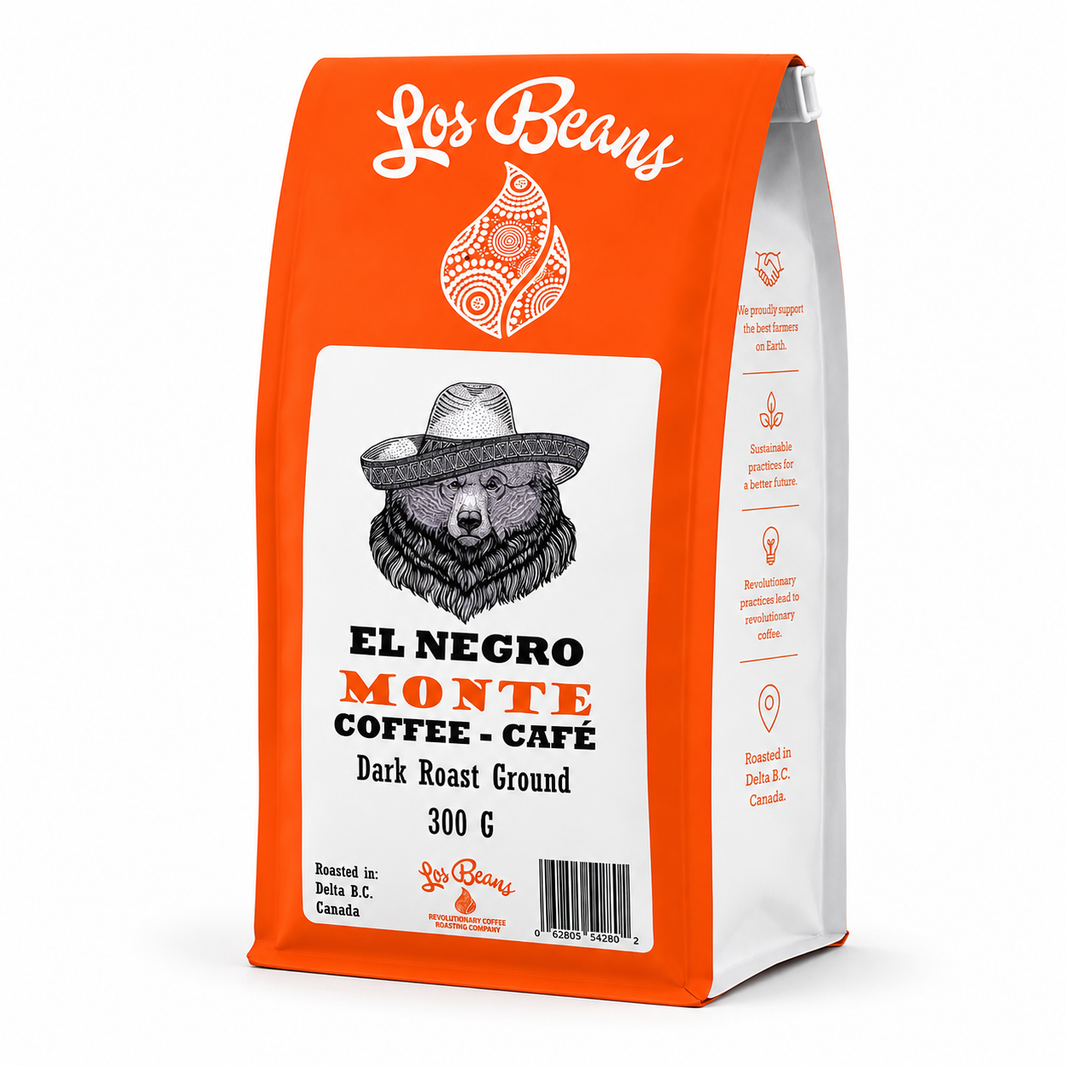 Los Beans El Negro Monte Dark Roast 300g Ground.