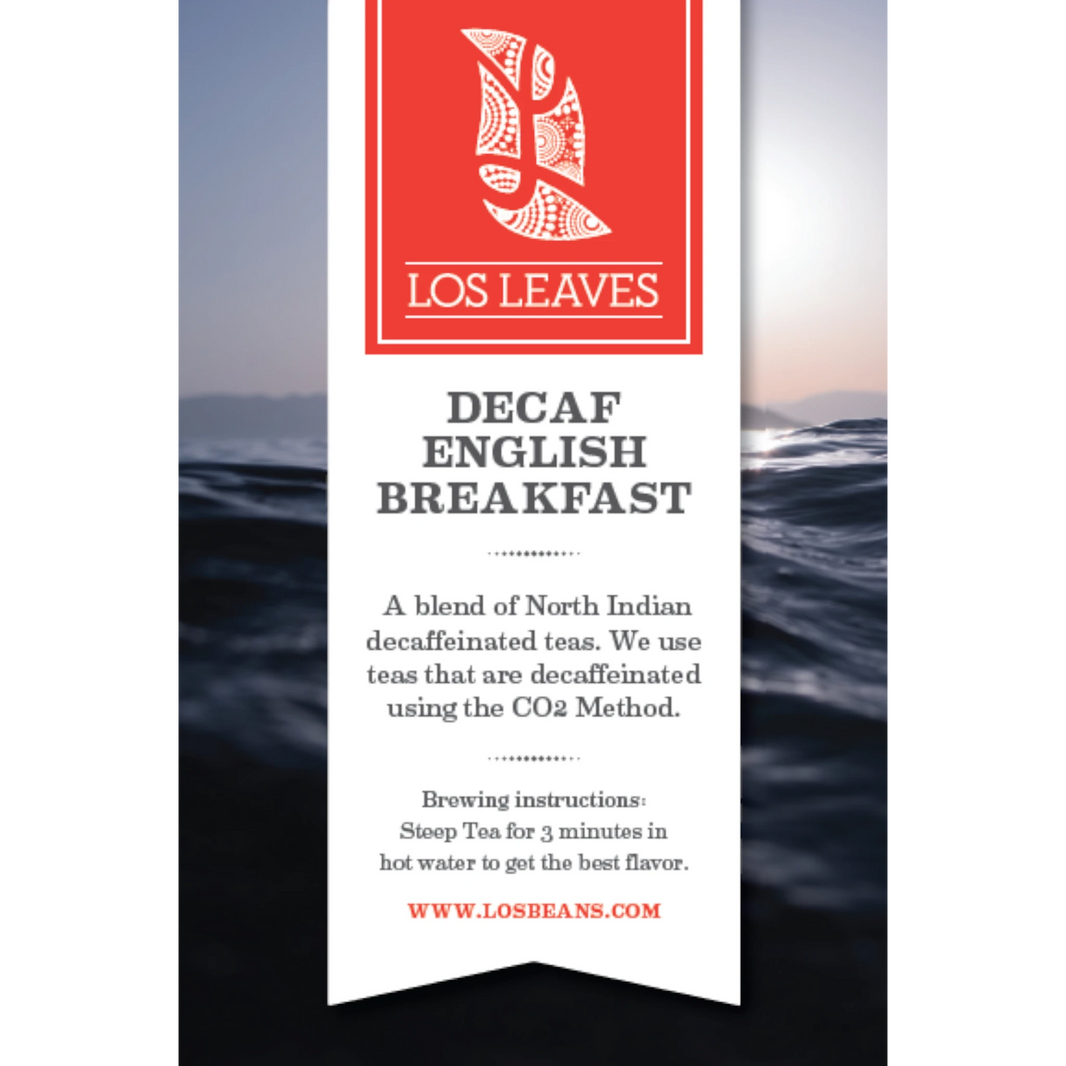 LosLeaves Decaf English Breakfast Tea — 50 Envelopes