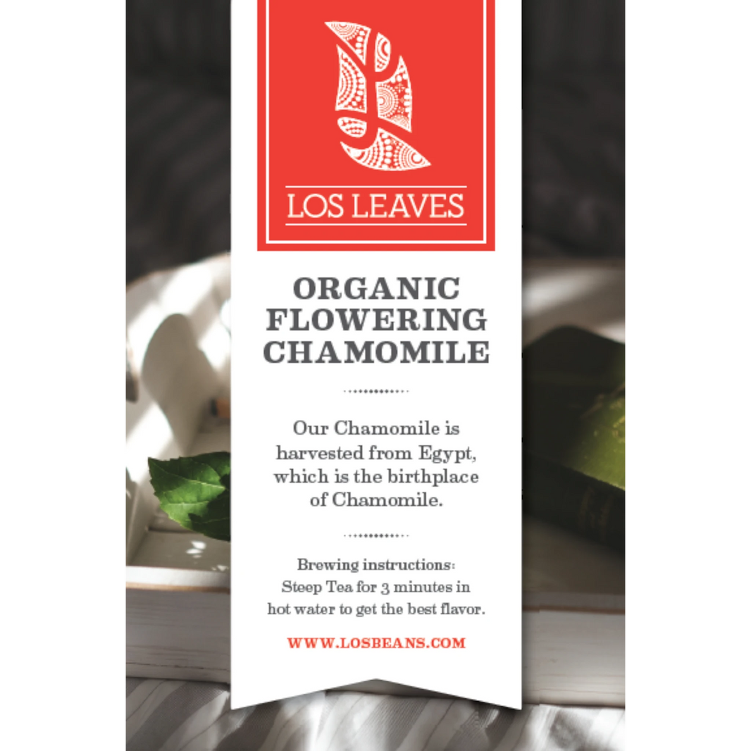 LosLeaves Organic Flowering Chamomile Tea — 50 Envelopes
