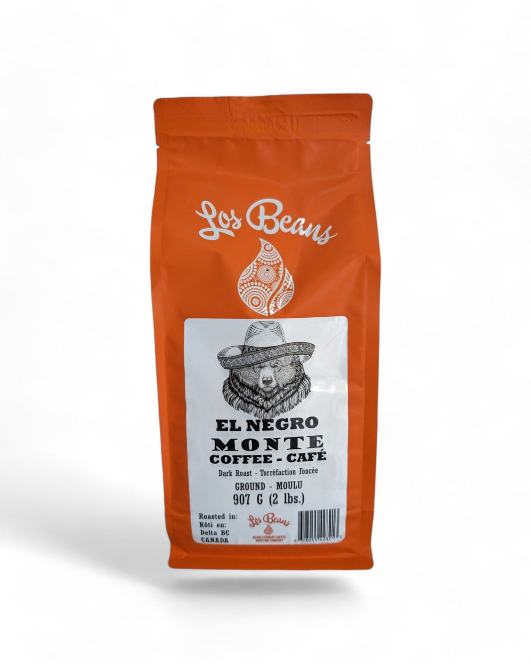 image Los Beans El Negro Monte Dark Roast 907g Ground.