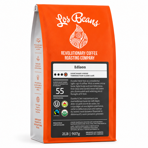 Edison 907 grams-Organic Coffee-Whole Bean-Light Roast