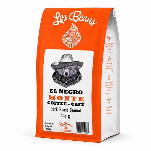 Los Beans El Negro Monte Dark Roast 300g Ground.