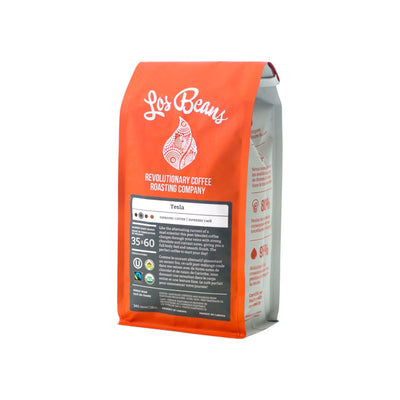 Los Beans Organic - Tesla Espresso - 340g - Whole Bean - Post Roast Blend