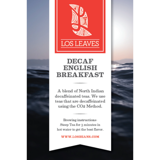 LosLeaves Decaf English Breakfast Tea — 50 Envelopes