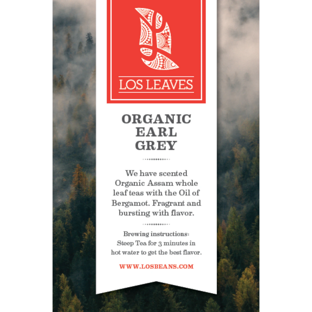 LosLeaves Organic Earl Grey Tea — 50 Envelopes