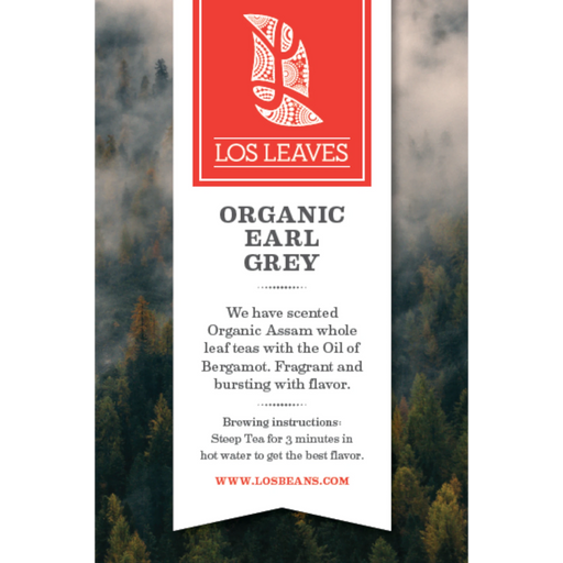 LosLeaves Organic Earl Grey Tea — 50 Envelopes