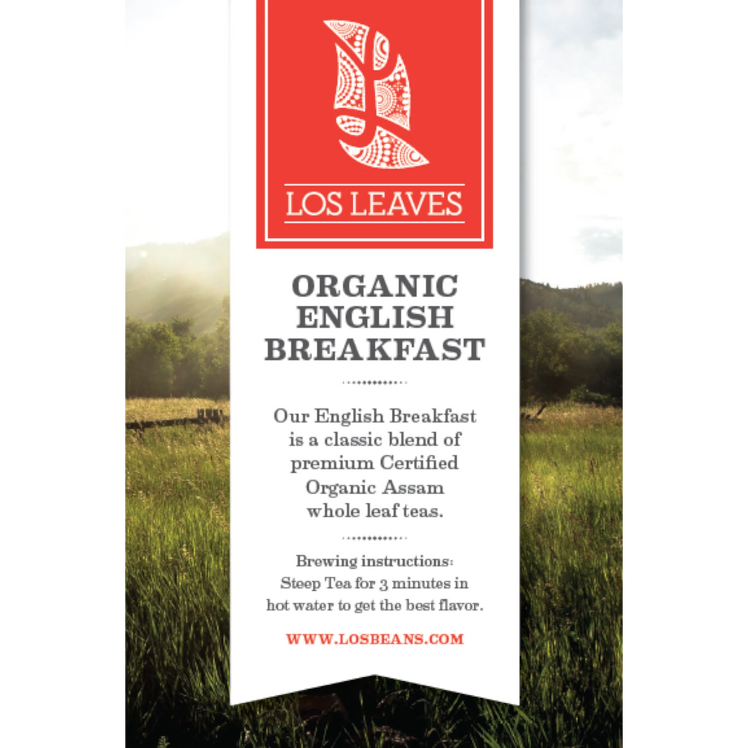 LosLeaves Organic English Breakfast Tea — 50 Envelopes