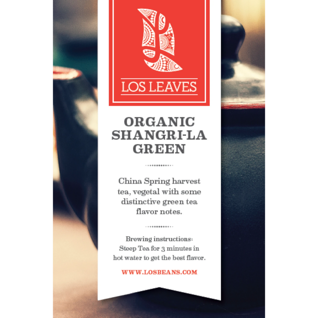 LosLeaves Organic Shangri-La Green Tea — 50 Envelopes