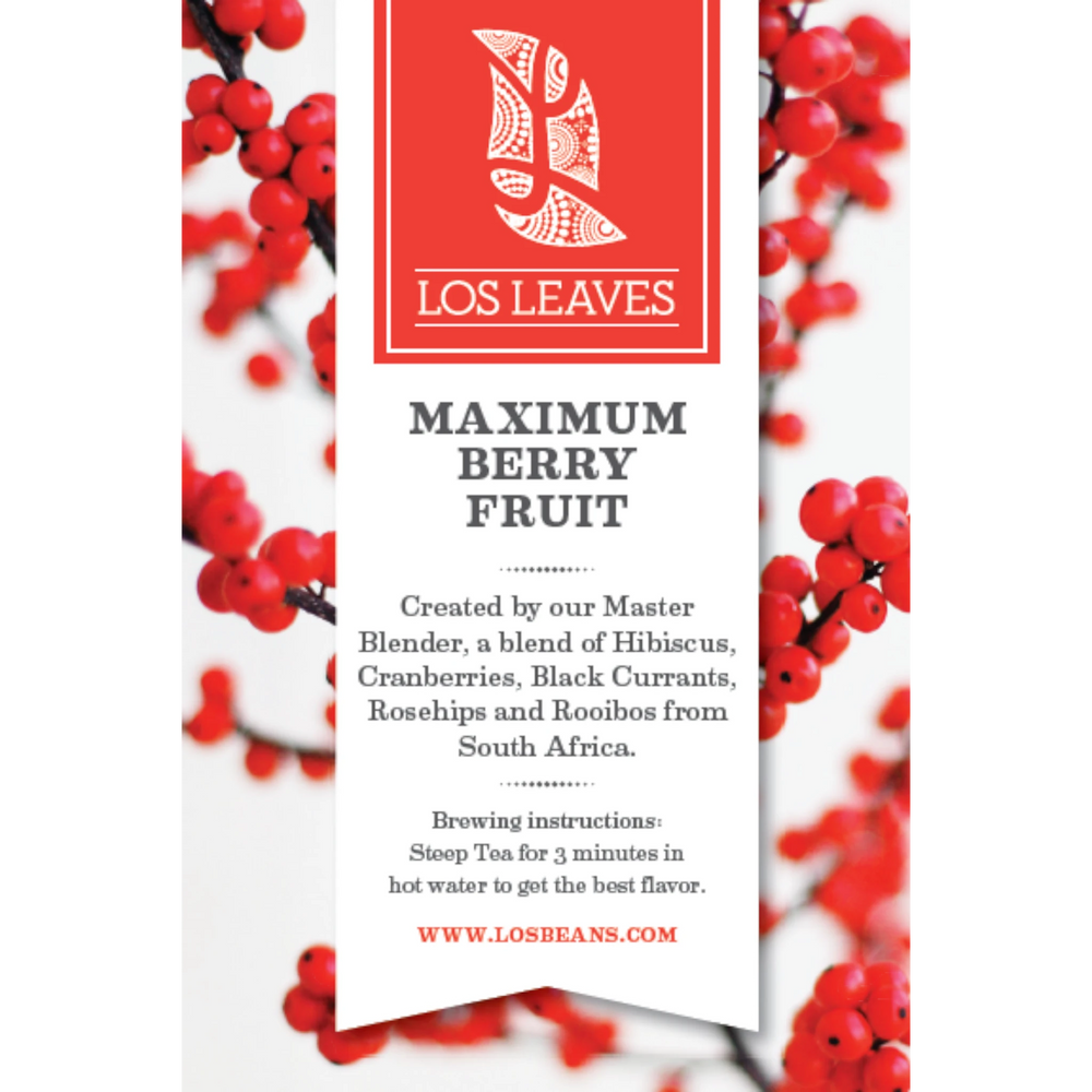 LosLeaves Maximum Berry Fruit Tea — 50 Envelopes