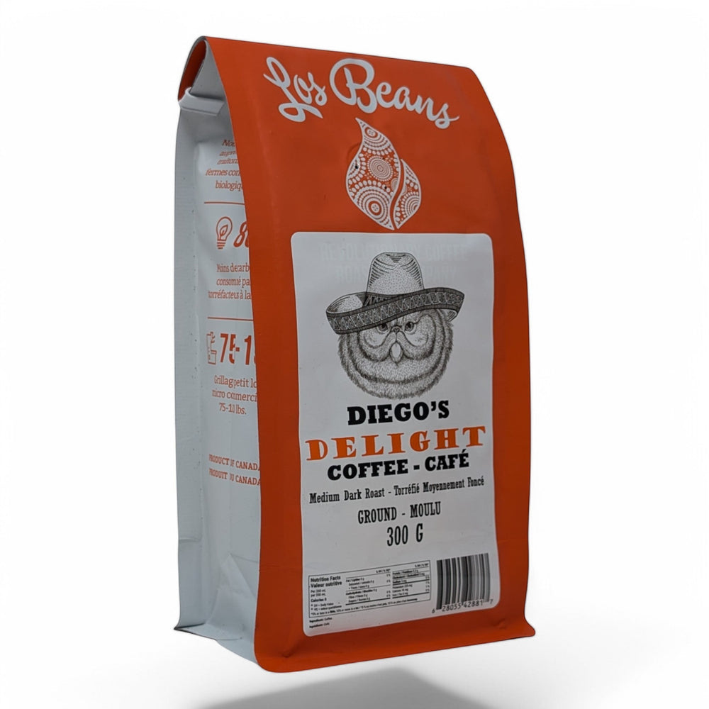 Los Beans Diego's Delight Medium Dark Roast 300g Ground.