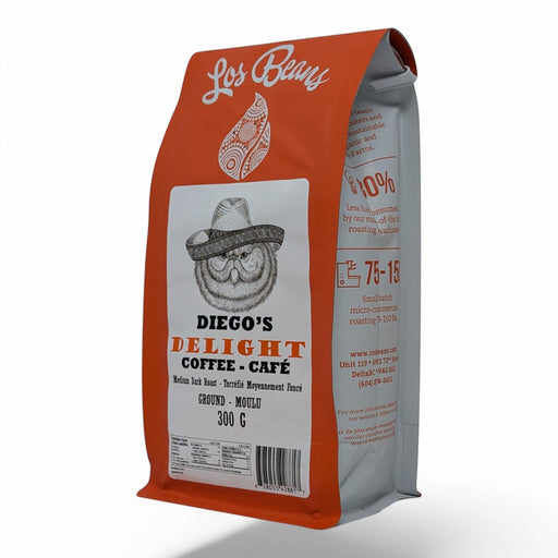 Los Beans Diego's Delight Medium Dark Roast 300g Ground.