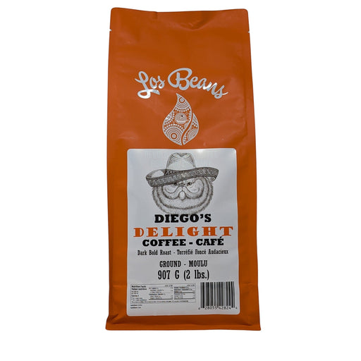 Los Beans Diego's Delight Medium Dark Roast 907g Ground.