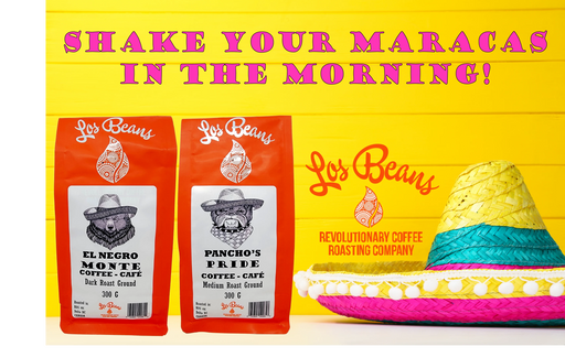 Los Beans The Dream of Luna Bold Dark Roast 300g Ground.