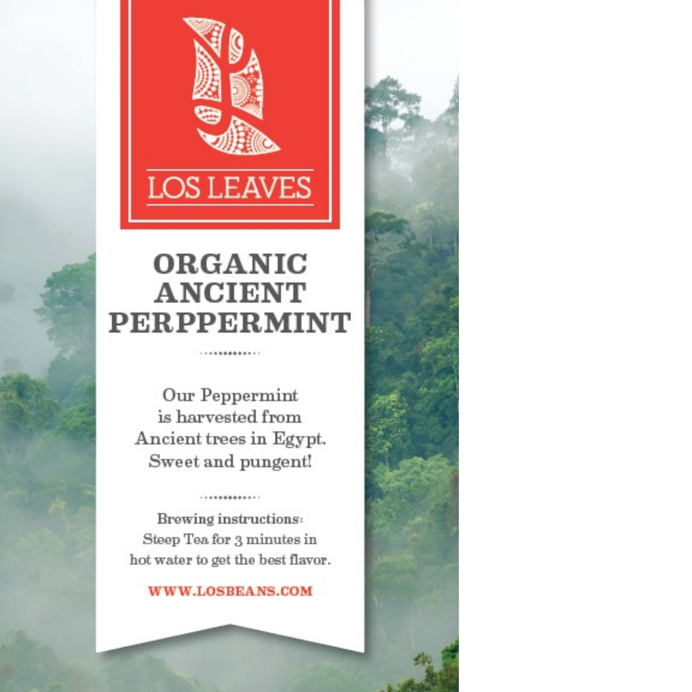 LosLeaves Organic Ancient Peppermint Tea — 50 Envelopes
